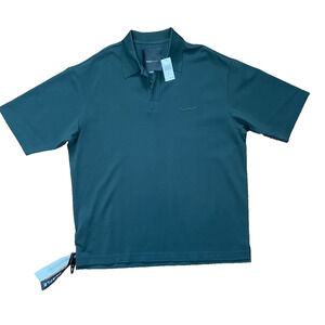 PURPLE Brand Shirt Mens Medium Pique Oversized Casual Golf Polo NEW MSRP $325